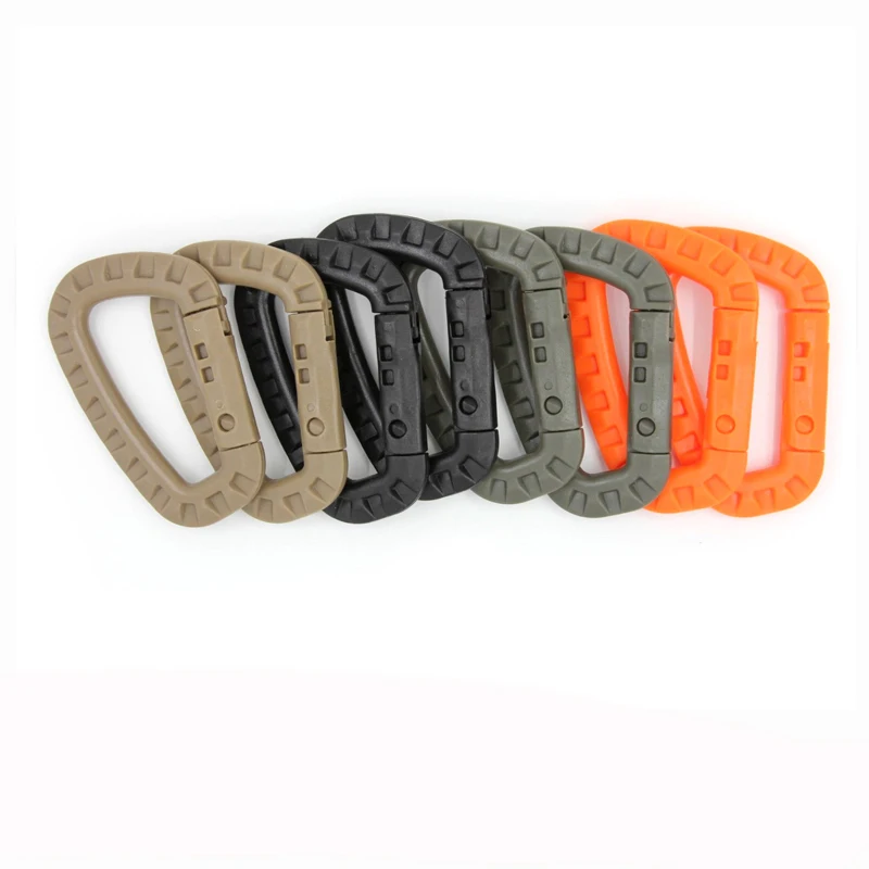 Пластиковый D-образный боковой карабин 8 см | Спорт и развлечения