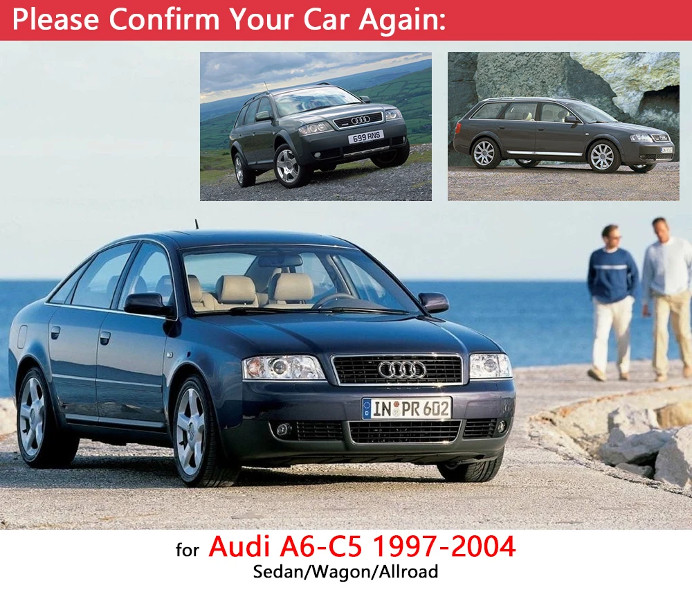 Для Audi A6 C5 4B хромированные покрытия для дверных ручек аксессуары из нержавеющей