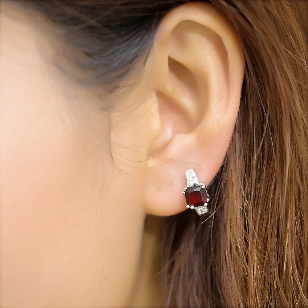 3 Colors Fine Jewelry Alloy With Imitate Crystal Beads Red White Color Long stud Earrings For Women EH1069 | Украшения и