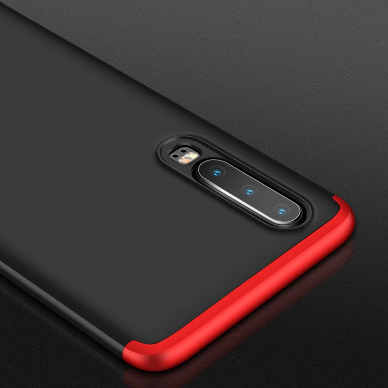360 полная защита чехол для Huawei P30 Pro Coque роскошный 3 в 1 Жесткий ПК противоударный P 30