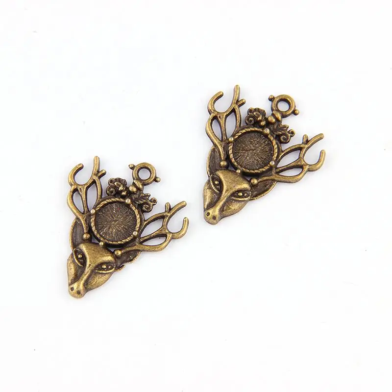 5 шт. 9 ммантиков ожерелье из овечьей шкуры подвеска с кабошоном основа для камеи