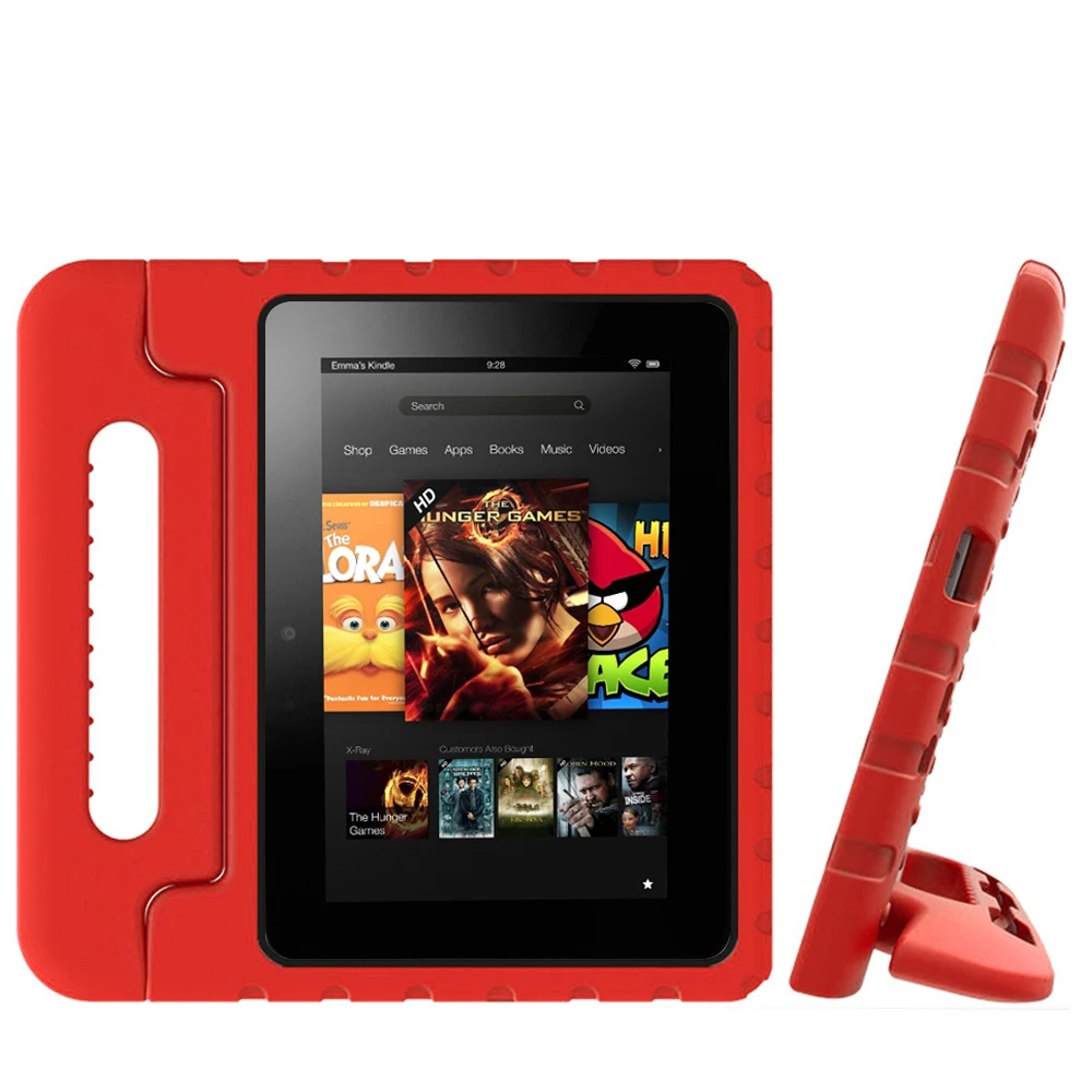 Для Amazon Fire 7 7 дюймов чехол для планшета EVA противоударный Анти-падение супер защитный чехол портативная ручка защитный чехол-подставка