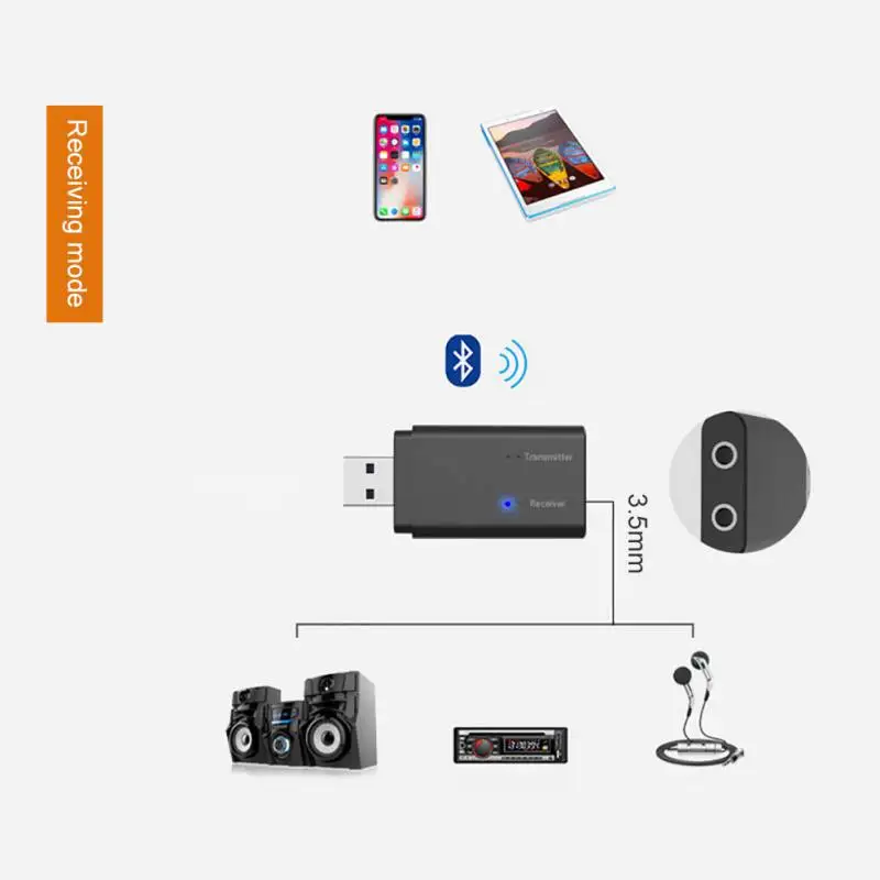 2 в 1 беспроводной Bluetooth передатчик приемник USB стерео 4 аудио адаптер | Электроника