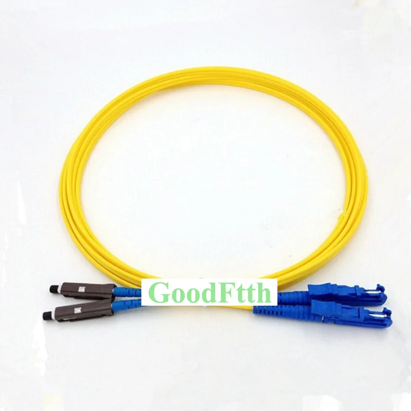 Оптоволоконный патч корд джемпер Φ UPC E2000/Φ/UPC SM Дуплекс GoodFtth 100 500m|Оптоволоконное