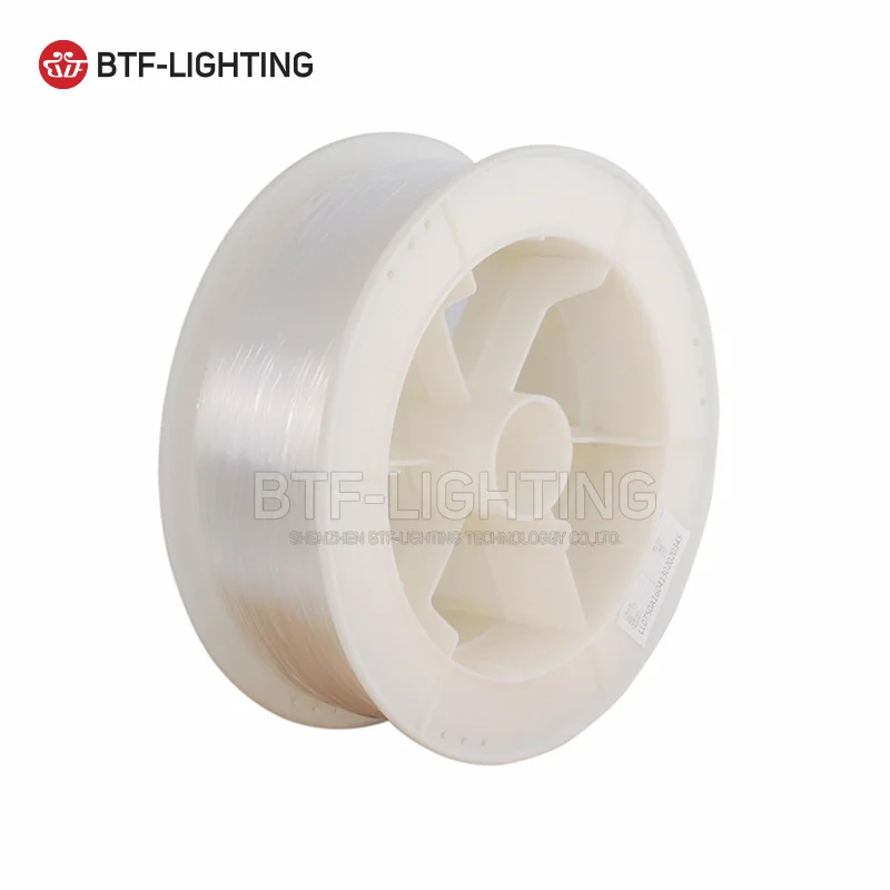 Оптовая продажа 2.0 мм Диаметр 350 м/roll ПММА LED Волокно оптоволоконного кабеля конец