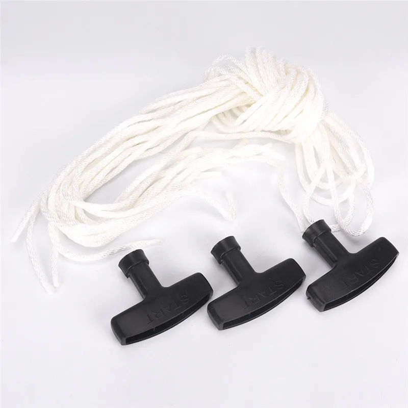 

1pc 3MM 1.2M 4MM 1.1M Universal Lawnmowers Pull Handle Starter Start Cord With Rope Engine Petrol Cabinet Pulls