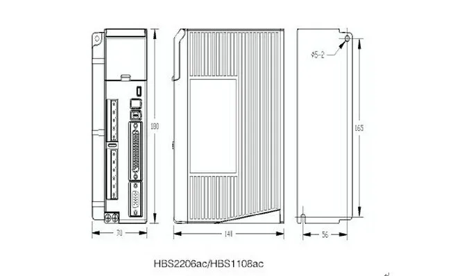 Leadshine NEMA34 1143 унций 8Nm замкнутый контур шаговый двигатель комплект 863HSM100H-E1+ H2-2206S 3 фазный мотор сервопривода Наборы