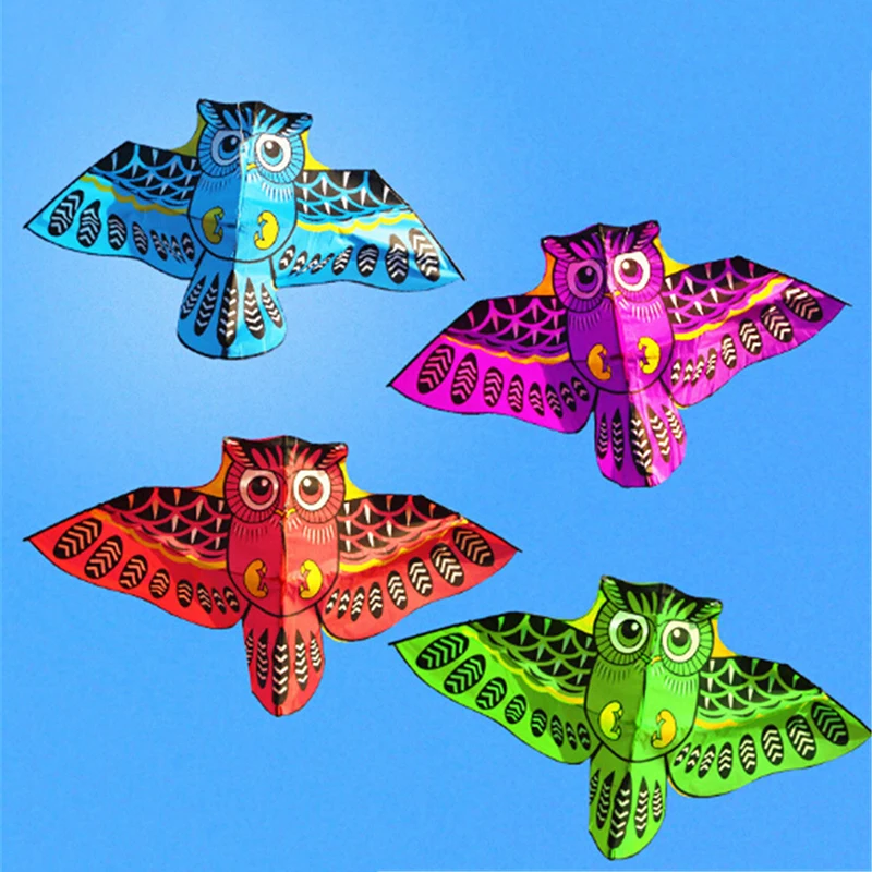 Цветной Мультфильм Сова с кайт-линией новый Летающий Кайт Детская уличная