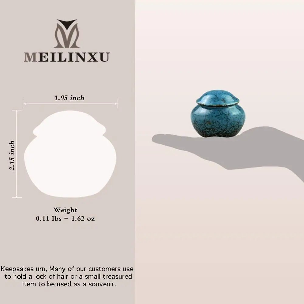 Мини-урна для похорон Keepsake-латунные кремационные урны домашнего животного