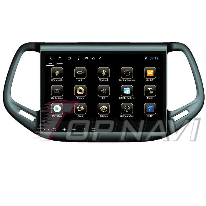 Auto Plug&ampPlay Players for JEEP Compass 2016 10.1'' Android Topnavi Car Navigation GPS Multimedia support Mirror link |