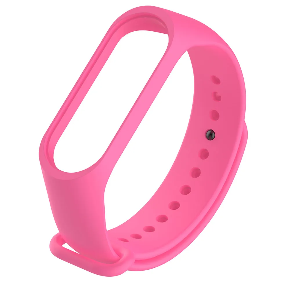 Pink Для xiaomi mi Band 3 Смарт-часы спортивный ремешок frontier/классический силиконовый ремешок на запястье для xiaomi mi band 3 аксессуары браслет - Цвет ремешка: Pink