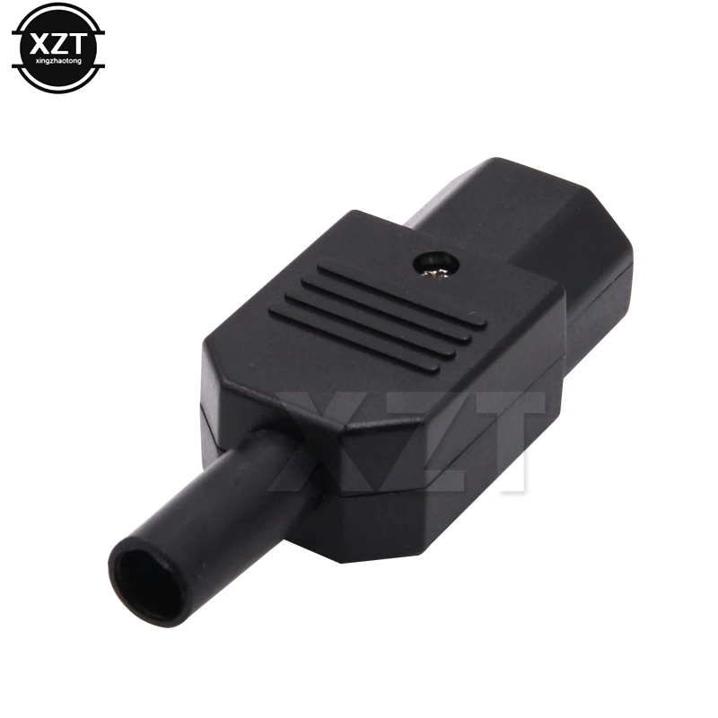 1 шт. IEC 320 C13 гнездовая вилка Rewirable разъем питания 3pin AC Розетка 10A 250В черная