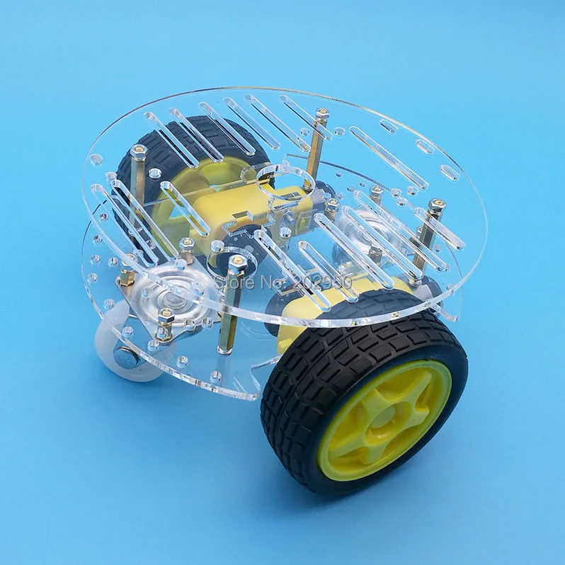 1 комплект Новое поступление 2-колесный мотор 2-слойный акриловый умный робот