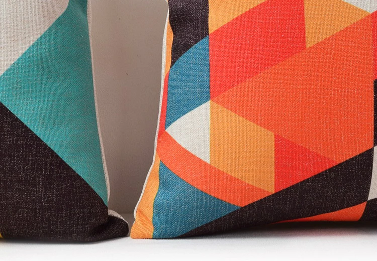 Новый современный накидки на подушки с геометрическим рисунком темно серые