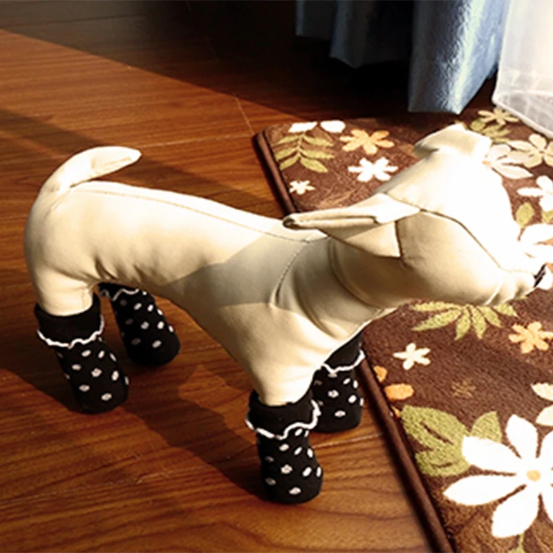 Зимние теплые носки для домашних животных щенков пудель Йорк вязаные 100%