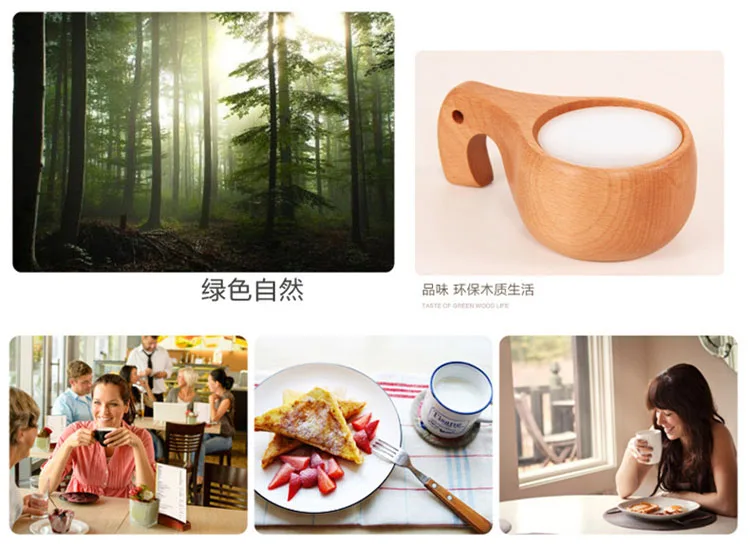 1 шт. ZAKKA KUKSA скандинавские креативные практичные Буковые ручные чашки деревянные чашки для путешествий портативные Модные прочные кофейные чашки для чая