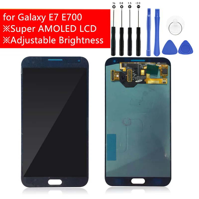 

ЖК-дисплей с сенсорным экраном и дигитайзером в сборе для Samsung Galaxy E7 E700, запасные части для Galaxy E7000, E7009, E700F, E700F, DS, E700H