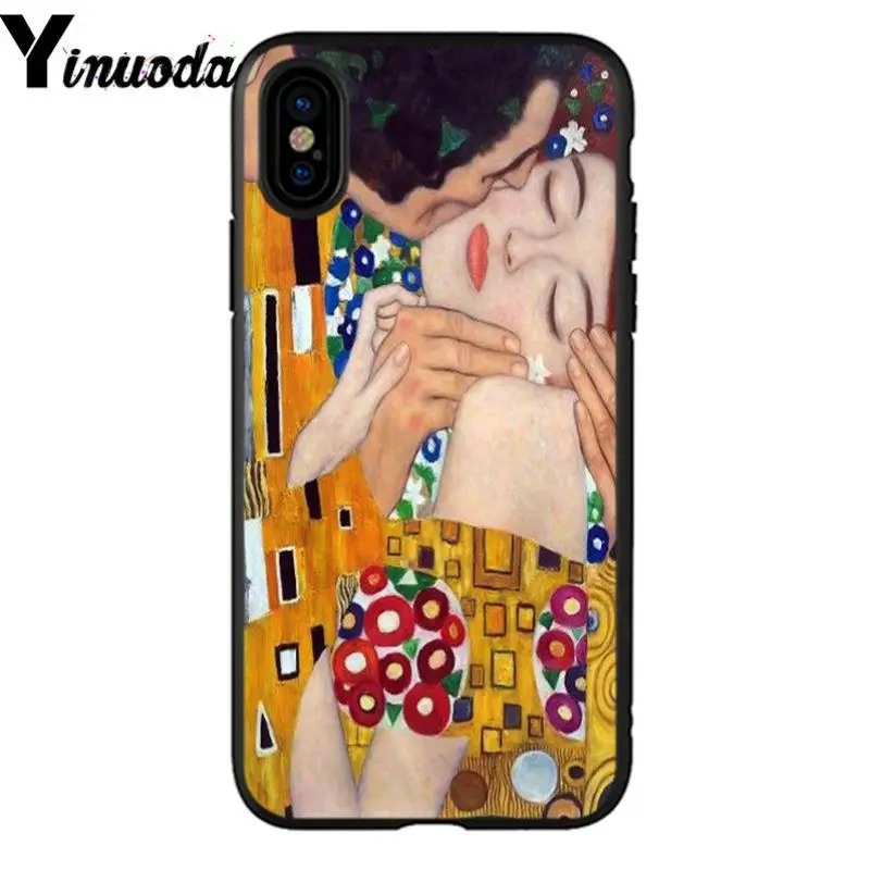 Yinuona Kiss by Gustav Климт Роскошный Уникальный Дизайн чехол для телефона Apple iPhone 8 7 6 6S Plus