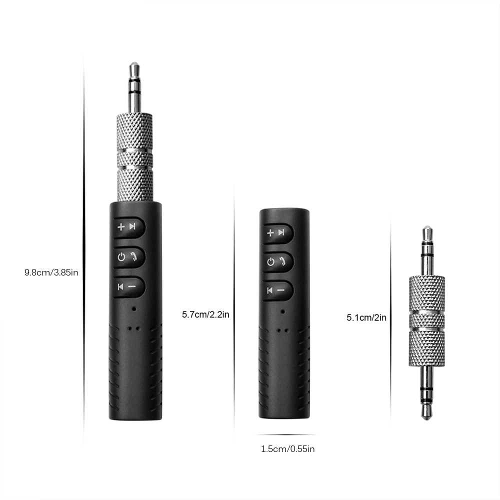 Мини Автомобильный Bluetooth вспомогательный аудиоресивер адаптер громкой связи автомобильный комплект Универсальный 3,5 мм разъем Aux Bluetooth Hands Free АВТО музыкальный адаптер