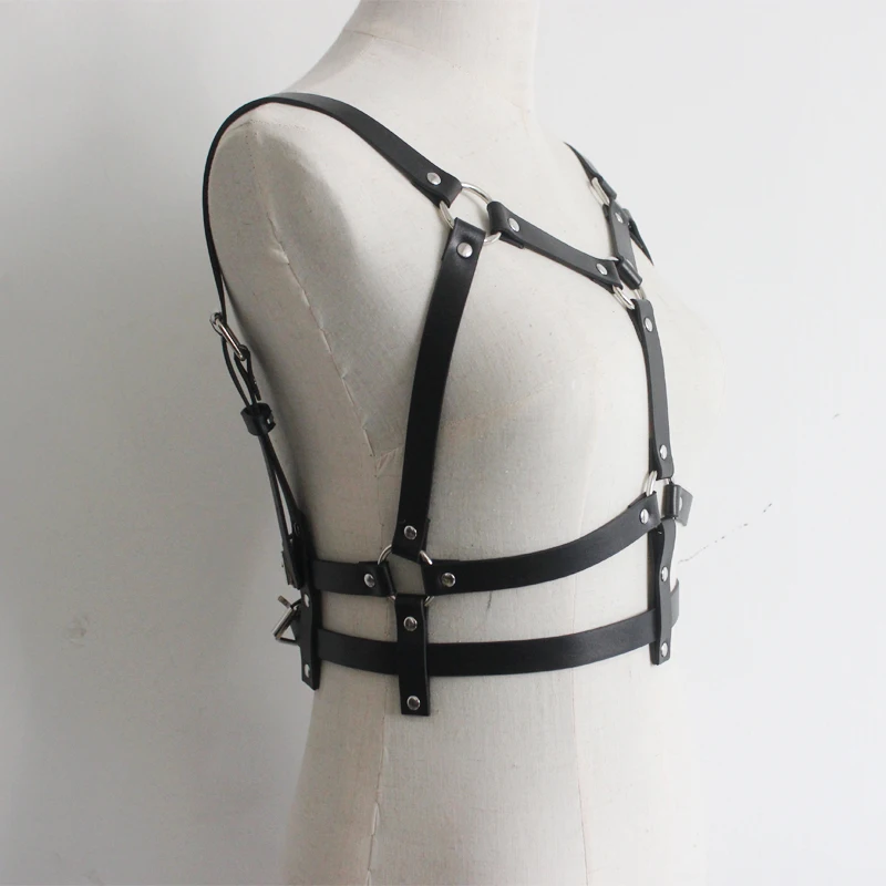 Сексуальные готические подвязки в стиле Харадзюку кожаные бандаж панк модный