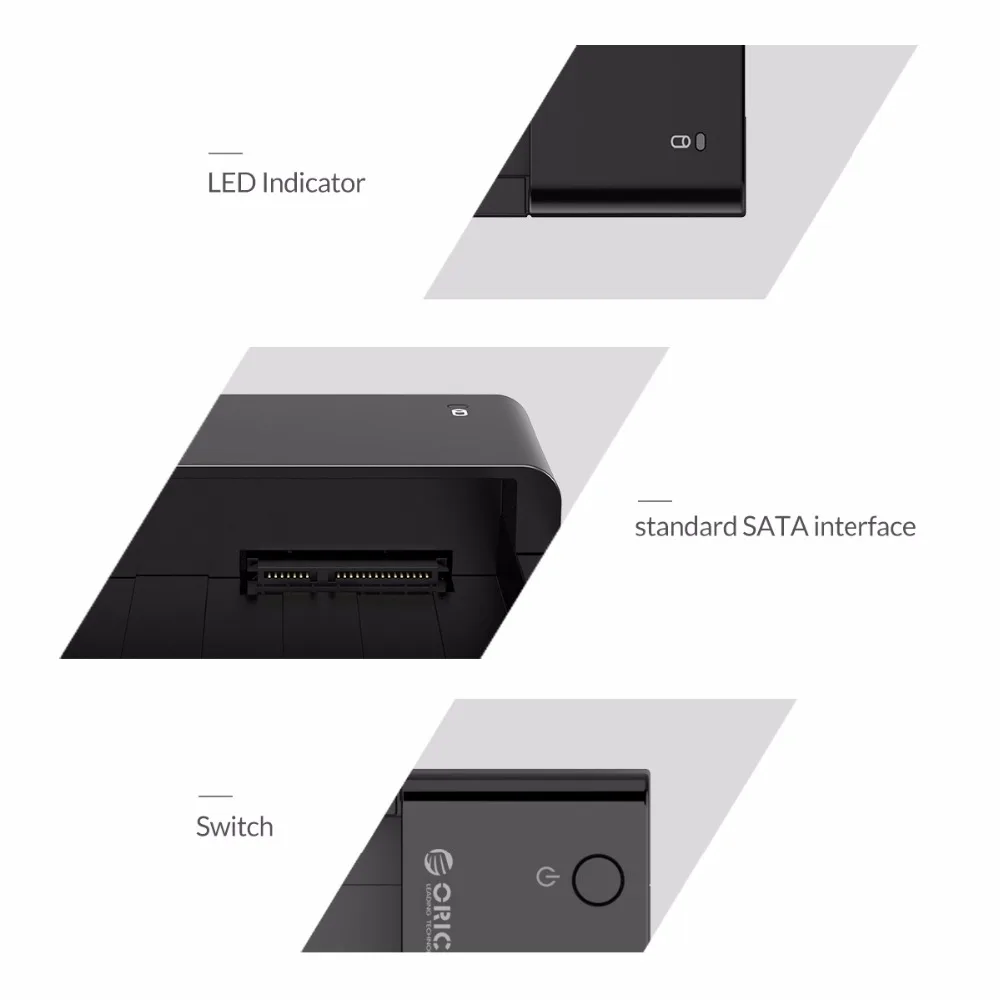ORICO 6518SUS3 инструмент бесплатно USB 3 0 и eSATA 2 5 &quotи 5&quot SATA жесткий диск Док-станция для