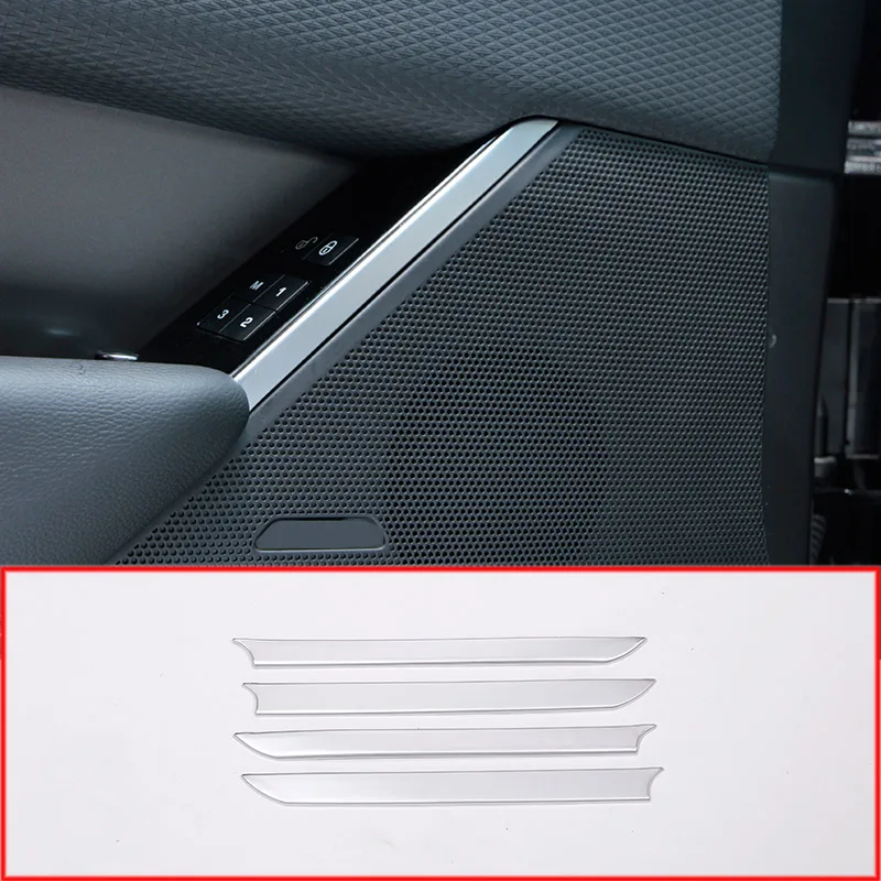 Для Land Rover Range VELAR 2017 2018 ABS матовые серебряные декоративные полоски для дверных