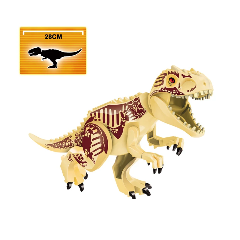 5 шт. строительные блоки динозавра Юрского периода Indominus Rex Tyrannosaurus Indoraptor игрушки