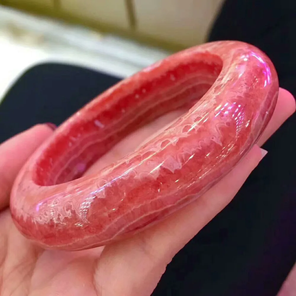 Натуральный розовый Rhodochrosite 55 мм драгоценный камень кристалл круглый 15x10 браслет
