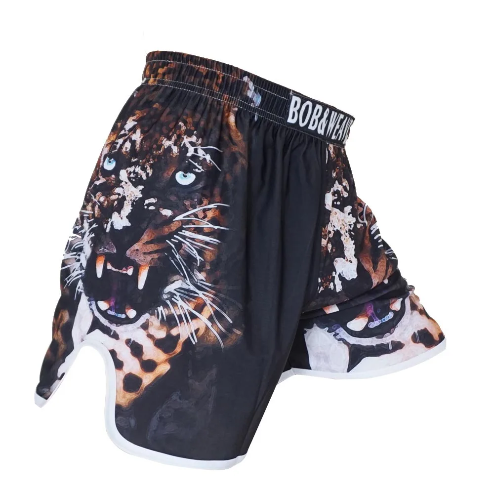 Tiger shorts Шорты ММА с черепами, спортивные тренировочные штаны для бокса, боксерские шорты для тайского бокса, боксео, тайские кикбоксинги, bjj - Цвет: Tiger shorts