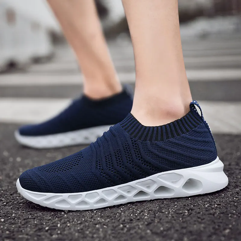 Мужская обувь для бега сетчатая Спортивная уличная спортивная мужская трендовая