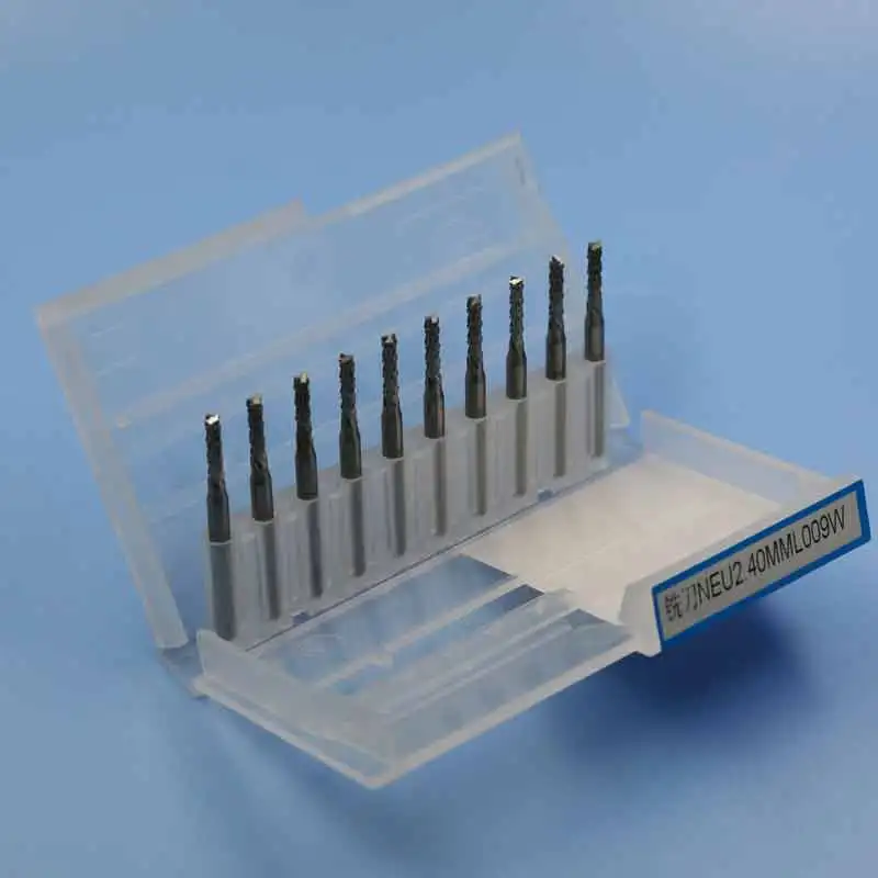 10 шт. набор 0 8 3 175 мм титановое покрытие твердосплавные концевые фрезы