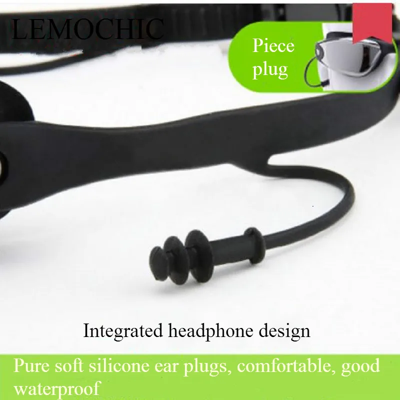 Очки для плавания HD Водонепроницаемая коробка большие мужские и женские очки