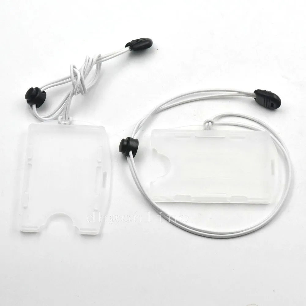 Бейдж двусторонний Эластичный регулируемый с держателем для визиток 2