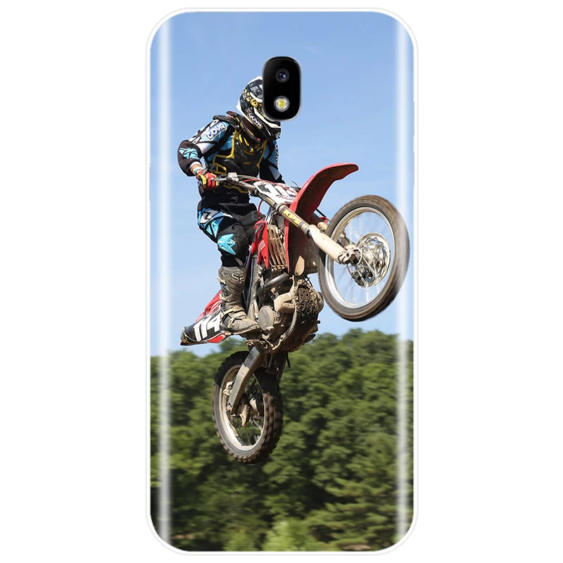 Motocross moto cross dirtbikes Cover TPU Phone Case For Samsung Galaxy J3 J4 J6 J8 2018 J5 J7 2017 2016 J3PRO PLUS | Мобильные