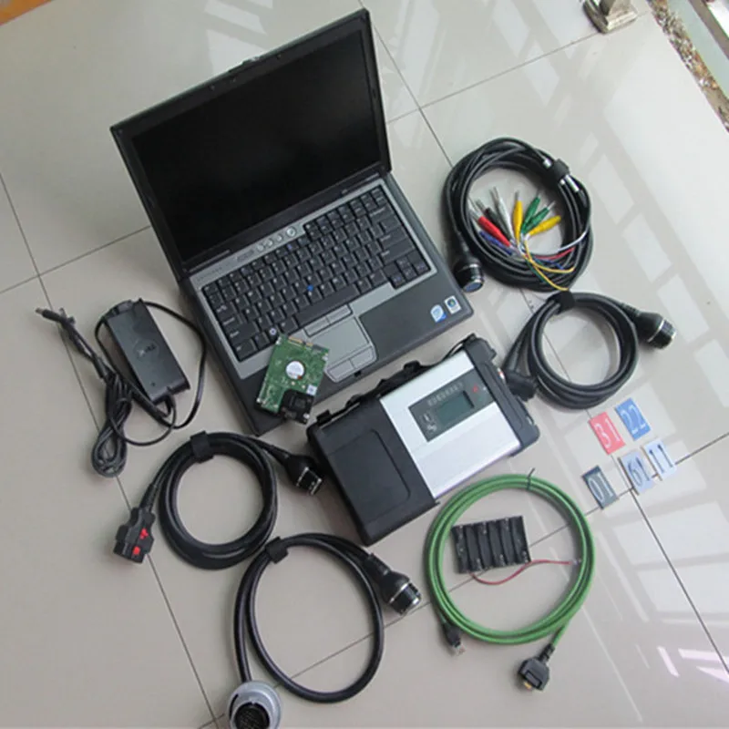 MB Star C5 SD Connect с программным обеспечением V2020.12 в 320 Гб HDD Подержанный ноутбук D630 Авто
