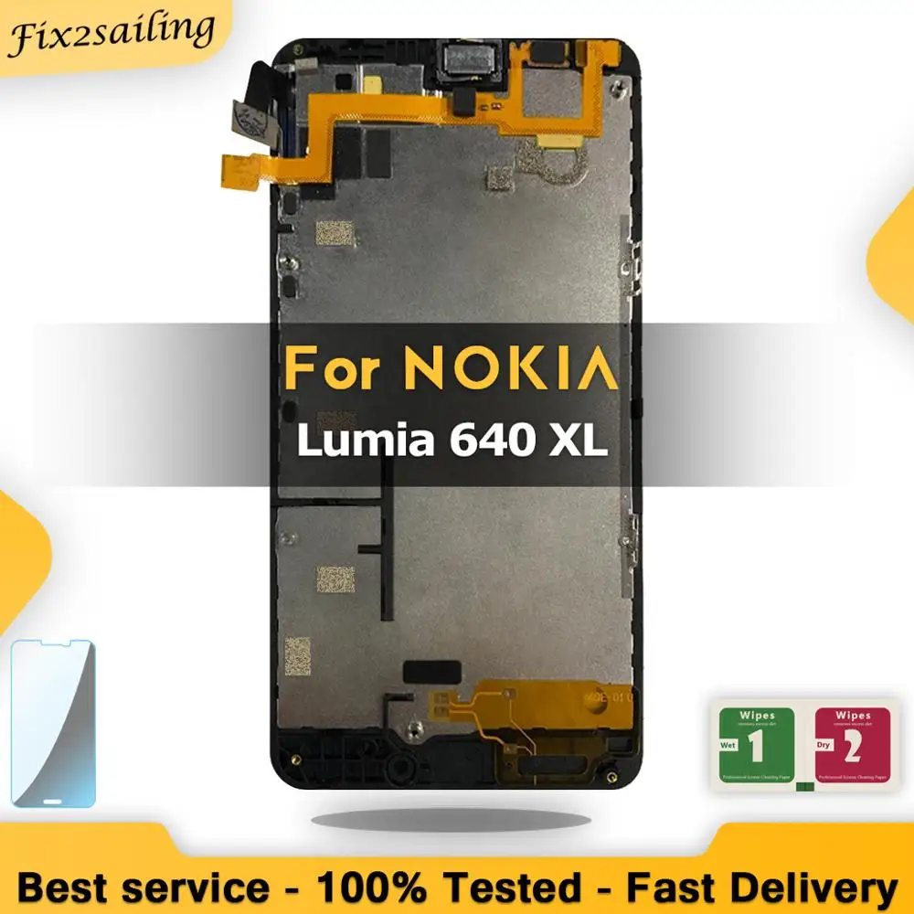 Новый ЖК дисплей для Microsoft Nokia Lumia 640xl кодирующий преобразователь сенсорного