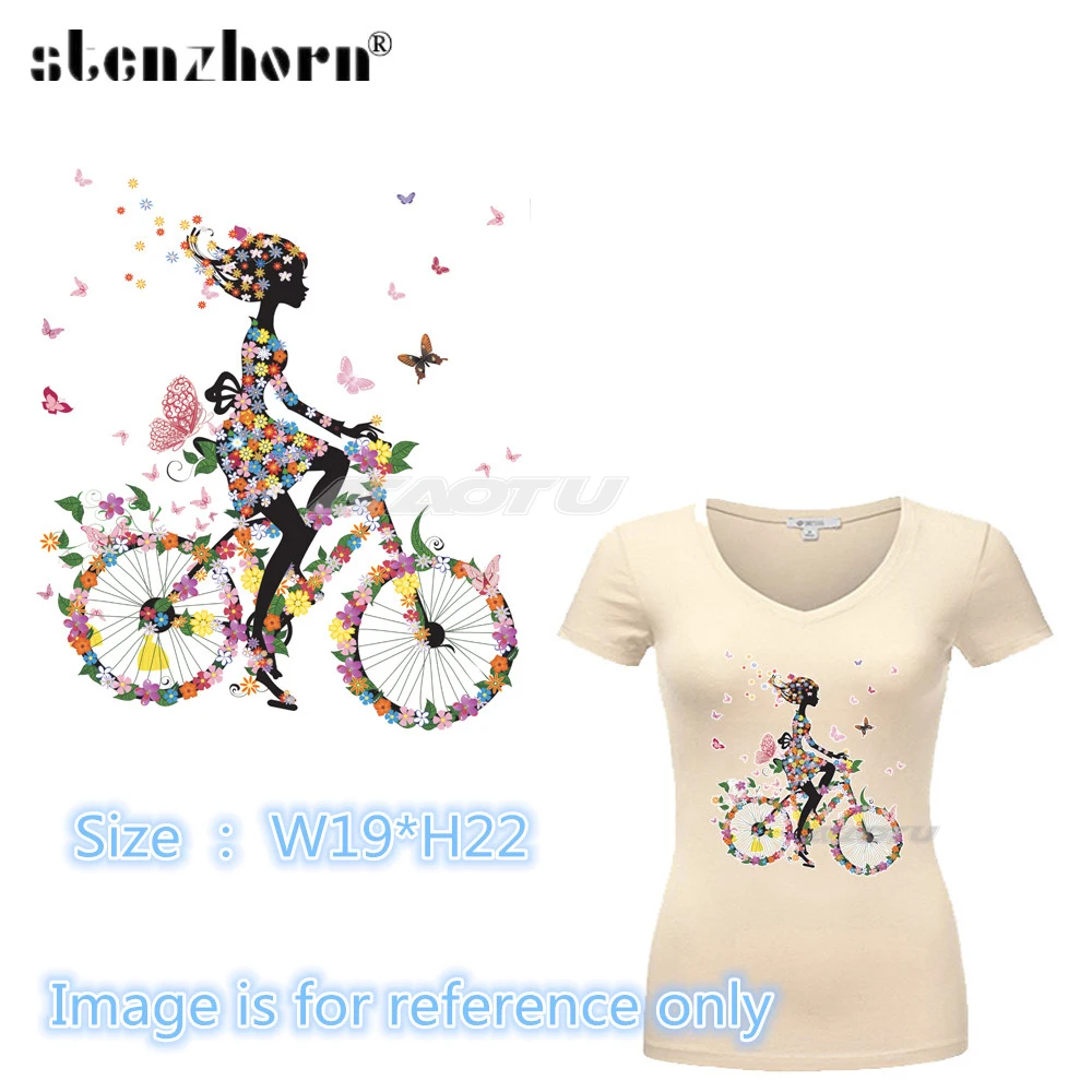 Наклейки для девочек и байкеров термонаклейки одежды одежды|biker stickers|heat transfer