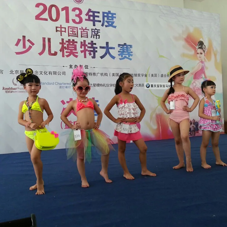 Для маленьких девочек biquini принцесса Бикини детей 2 предмета Купальники для