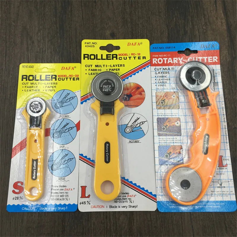 

Original Diameter 28mm 45mm Round Cutting Knife Roller Cutter Paper Cloth Leather Hob Herramientas Quilting Tool Accessories