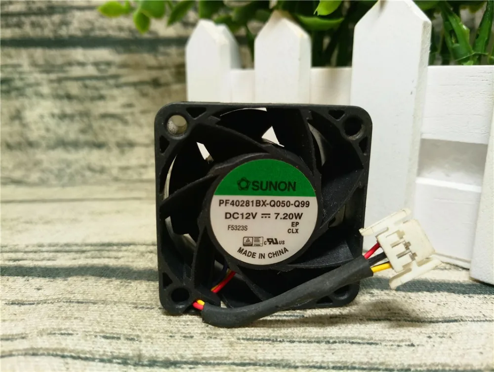Оригинальный 4 проводной охлаждающий вентилятор SUNON 4028 PF40281BX Q050 Q99 12 В 7 20 Вт 40*40*28