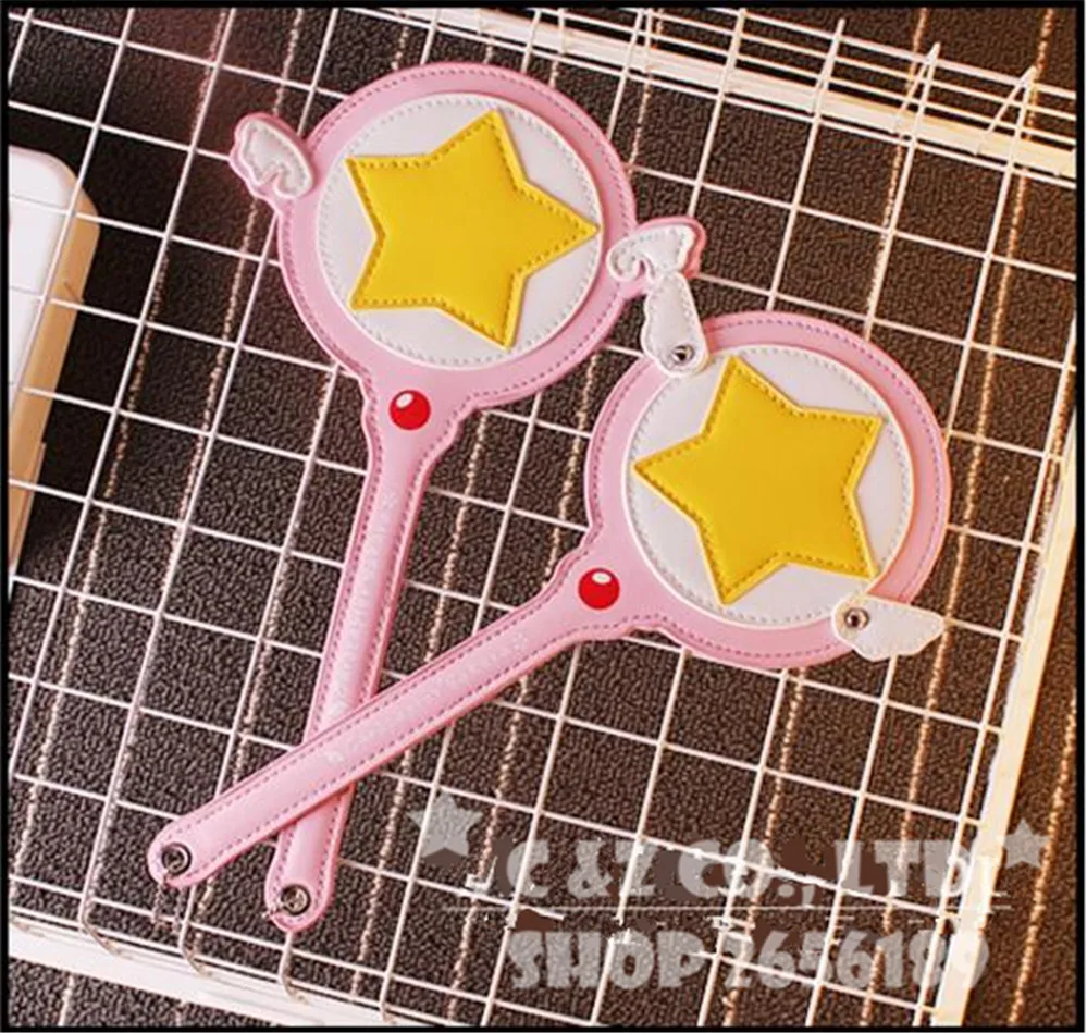 Ограниченный подарок Cardcaptor Sakura волшебная палочка Pu чехол для карт автобус держатель для карт розовый супер звезда Kawai повязка для волос подарок Креативный аниме игрушка