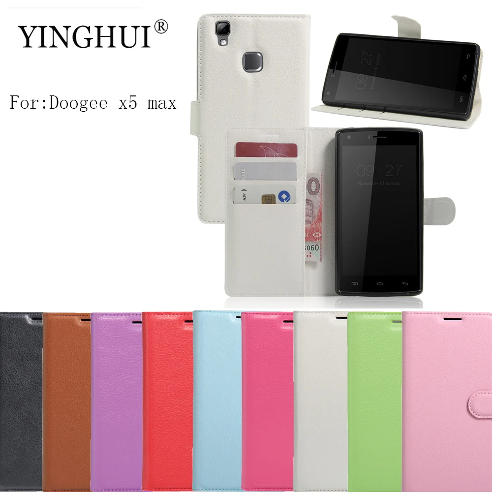 Yinghui Для Doogee X5 Max Дело имиджевый принципиально крышка Чехол случае coques Бумажник