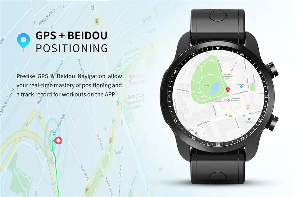 KingWear KC06 4G Smartwatch телефон 1,3 дюймов Android 6,0 MTK 6737 1,2 ГГц 1 ГБ ОЗУ 16 Гб ПЗУ 620 мАч встроенное напоминание о сидячем положении