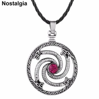 nostalgia slavic rod znich symbols viking dragon crystal necklace men jewelry amulet pendentif