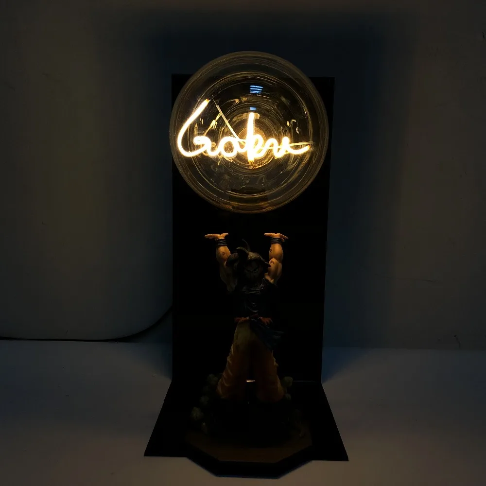 

Dragon Ball Z Goku Action Figures DBZ Lamp Toy Anime Dragon Ball Super Son Goku DBZ Figurine Diorama Word Lamp Toys