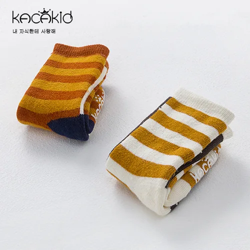 Зимние плотные детские носки kразитных цветов унисекс полосатые для мальчиков и
