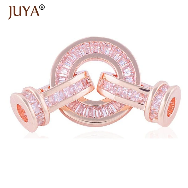 rose gold Материалы для изготовления украшений Высокое качество AAA Кристалл застежки для браслетов ожерелья ручной работы diy ювелирных изделий Компоненты - Цвет: rose gold
