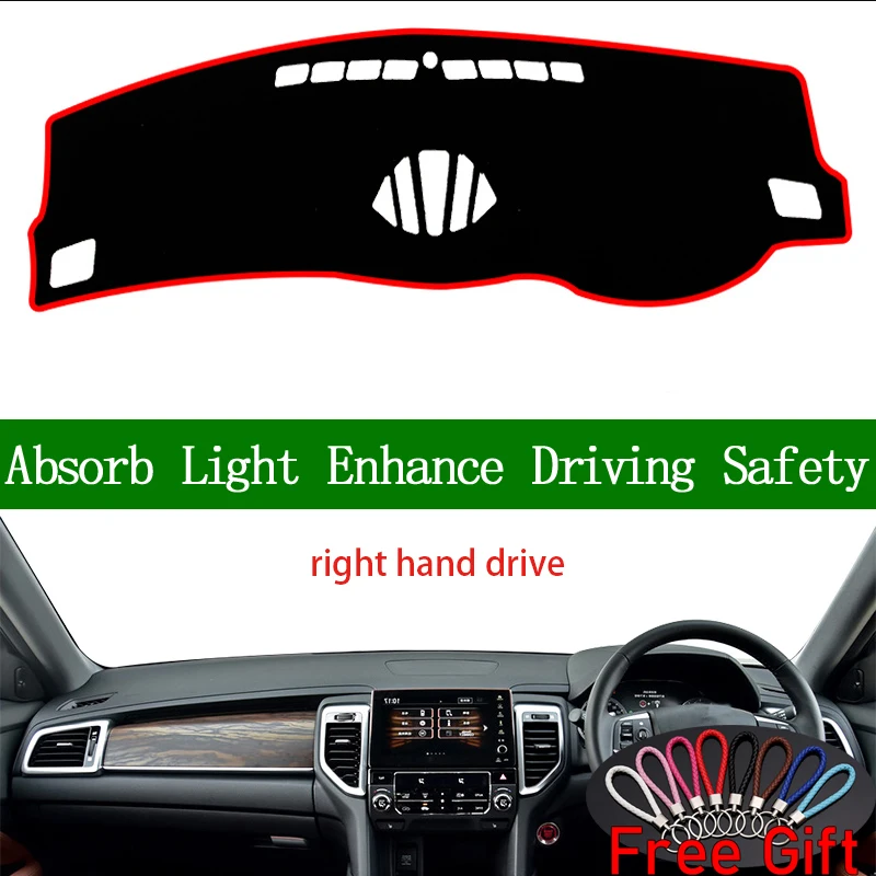 

For Honda urv AVANCIER 2017 Right Hand Drive Dashboard Cover Car Stickers Sun Shade Dash Mat Carpet Interior Accessories