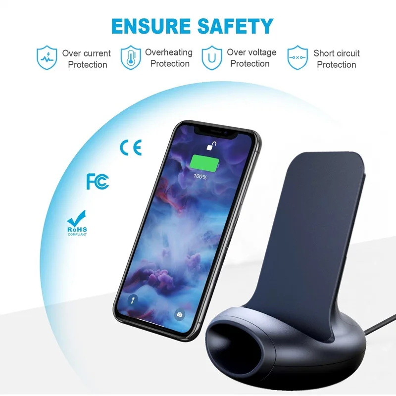 3 в 1 беспроводное зарядное устройство Qi для Iphone XS X 8 11 Pro Max Samsung S10 S9 S8|Зарядные