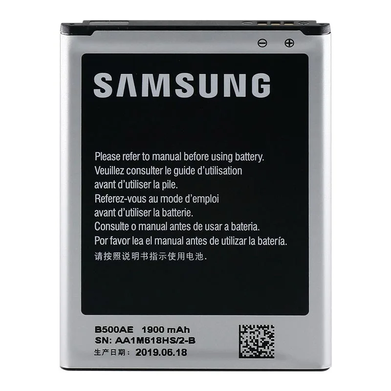 Оригинальный аккумулятор для Samsung Galaxy S4 mini i9192 I9190 I9198 1900mAh B500AE Замена батареи без NFC